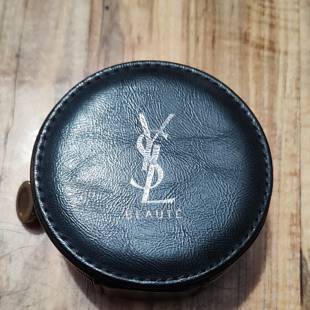 NWOT YSL Black Leather Coin Purse